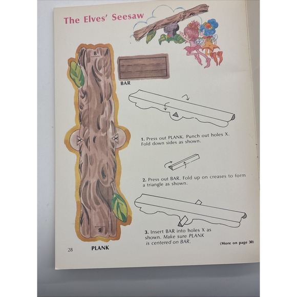 Scholastic Herself the Elf action toys punch out toy 1984 NOS Vintage Unused - Picture 11 of 16